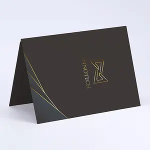 Luxury Bespoke Gold Pattern Office Folder Eco-Friendly Paper File Organizer Sleek Fine Crafted Business Organizer