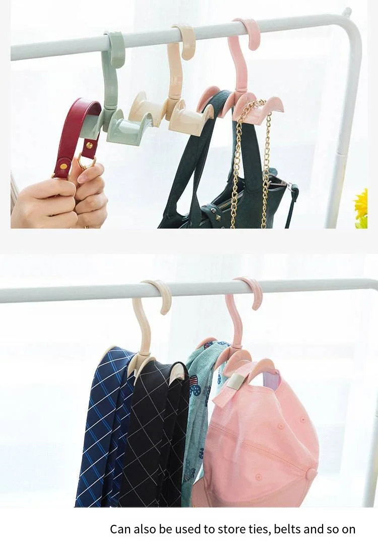 Bag storage rack 360 degrees can rotate the hanger creative tie belt rack hanger clothes novelty hooks factory