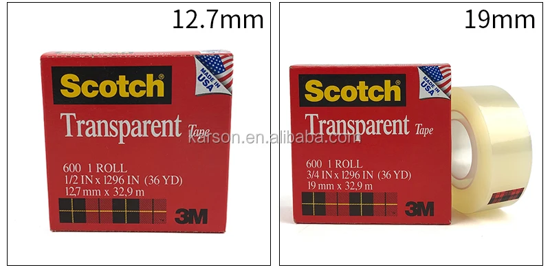 Scotch 3M 3501C Clear Packaging Tape - 48mm X 50m Roll - Super Strength For Shipping & Moving Boxes
