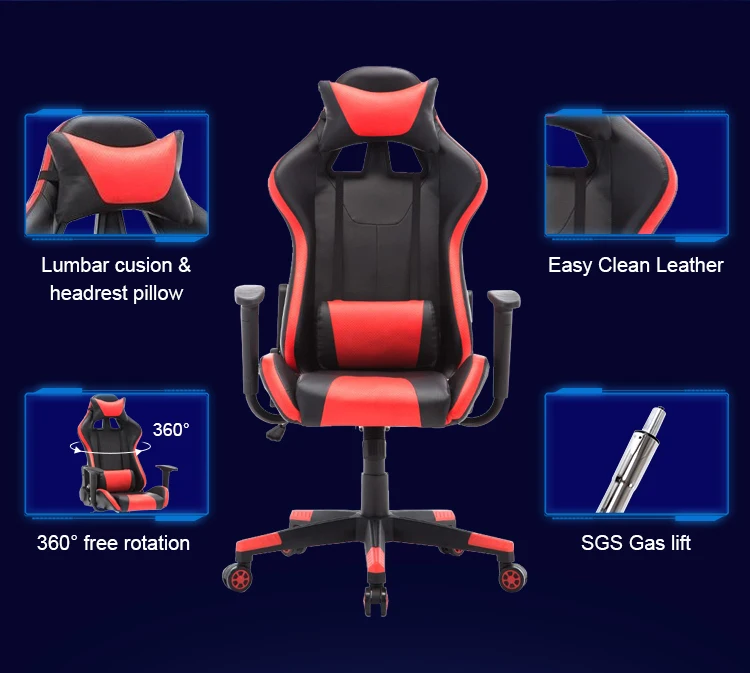 2023 Reclining Silla Gamer Cheap Red Comfortable Floor Gaming Chair 1 ...