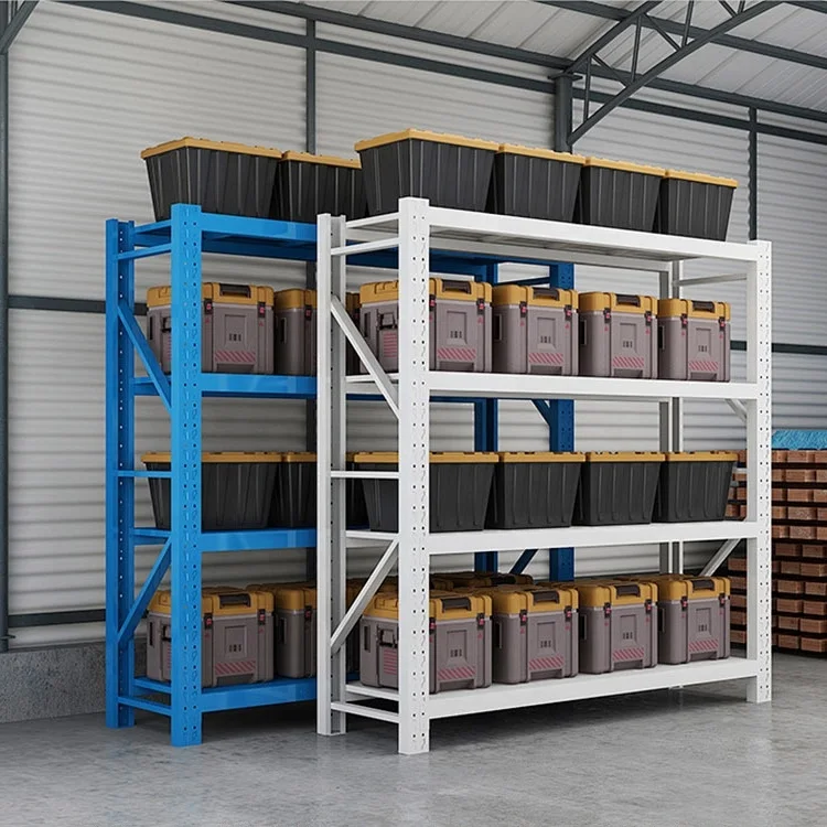 Industrial Storage Shelf Warehouse Heavy Duty Metal Steel Shelving Rack Garage Shelf Adjustable Metal Shelf Unit for Workshop