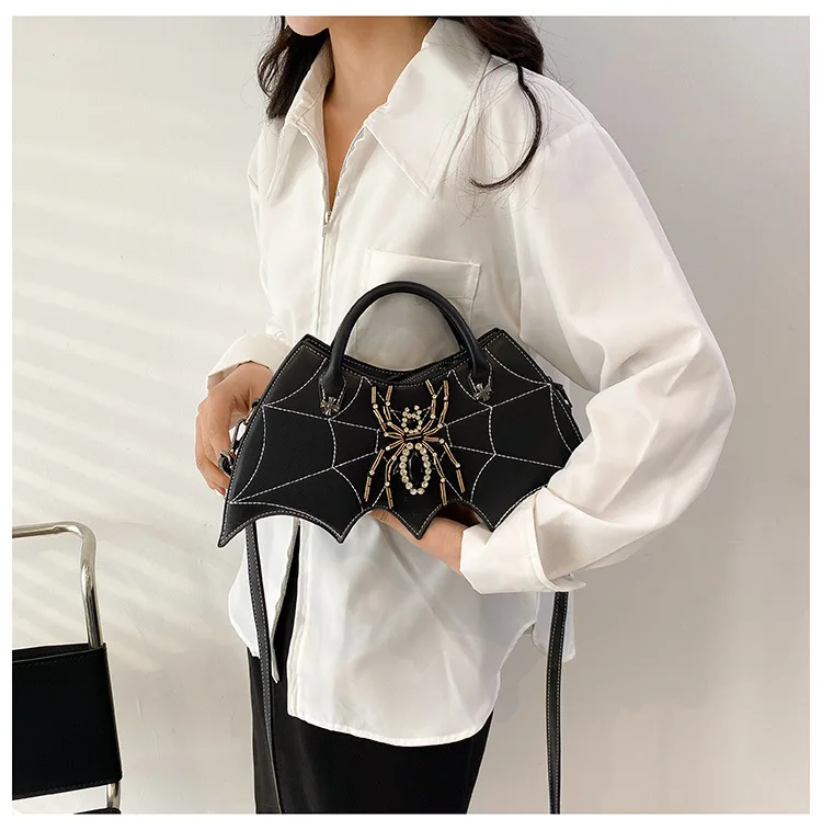 Spooky Style: Halloween Handbags in PU Leather & Spider Web