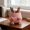 Cute book lover pen holder