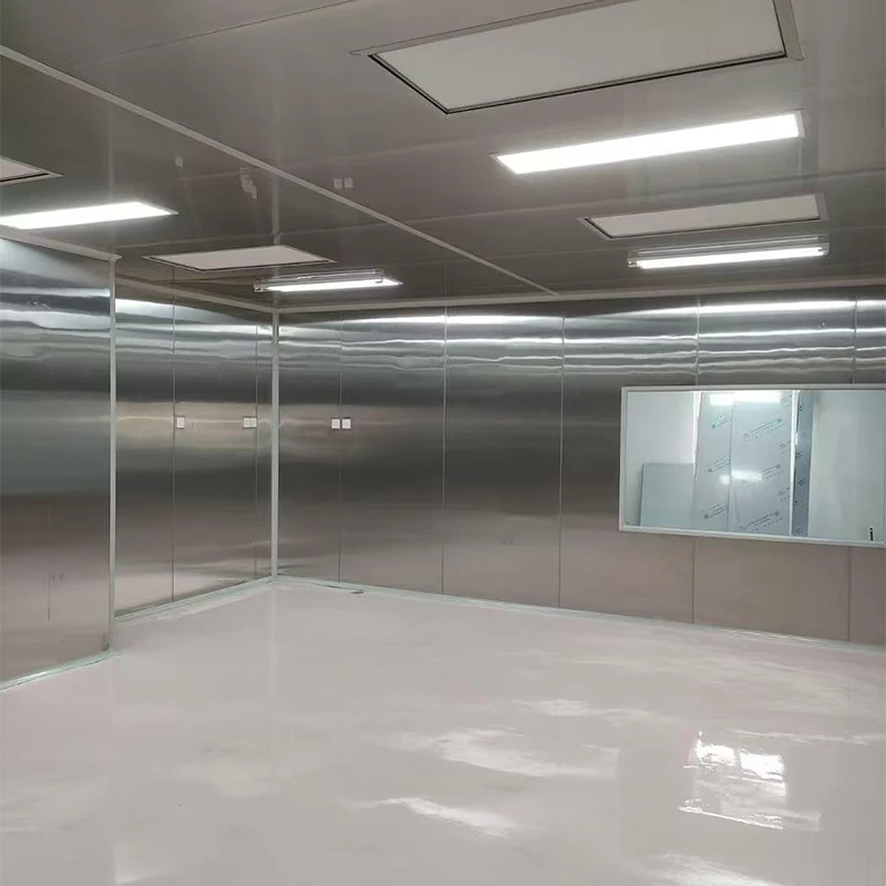 SHARBON ISO 7/8/9 Customizable Modular Clean Room Booth with HEPA Filter Stainless Steel 304 875 CFM Airflow Stationary Design