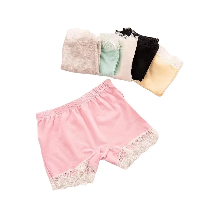 Новое летнее детское нижнее белье, легкие Трусы из модала, кружевные боксеры