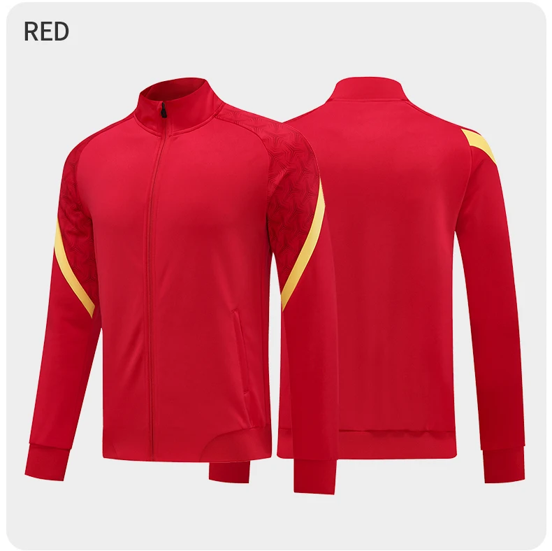 2025 Custom Breathable Sportswear Jacket Slim Fit Full Zipper Tracksuit Jogger Sets for Men soccer jersey tracksuit set