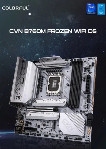 Colorful CVN B760M FROZEN Desktop Gaming PC - 13th Gen Support