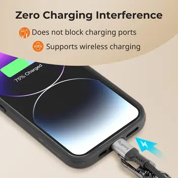 For SMALLRIG 38cm Leather & Nylon Adjustable Phone Wrist Strap Lanyard for iPhone and for Samsung detail image