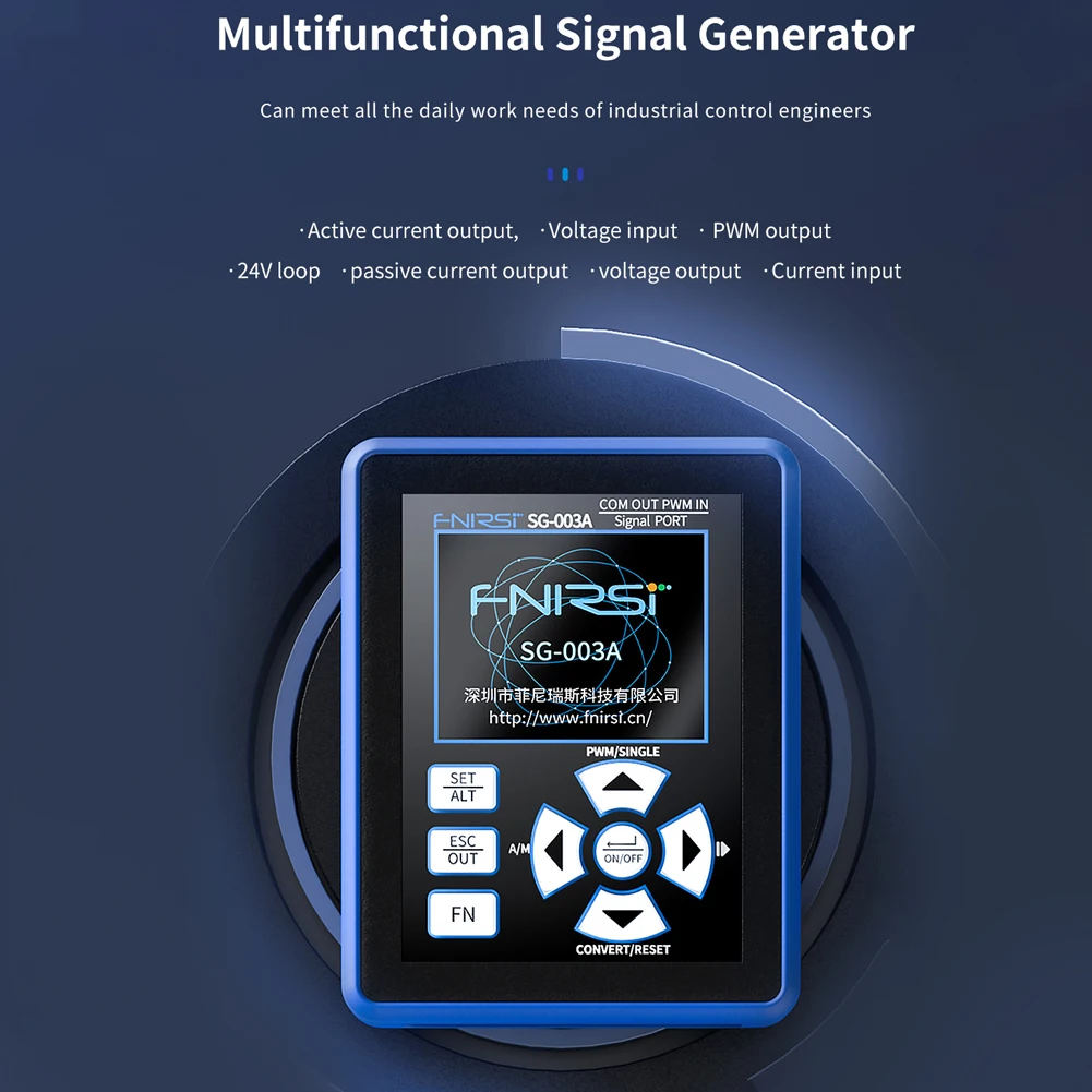Achetez FNIRSI SG-003 Générateur de Signaux PWM Multifonction 4-20mA - Bleu  de Chine