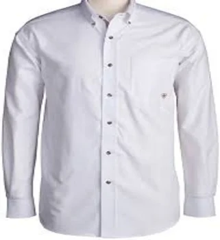 School Uniform Boys White Full Sleeve Polo Shirt With Embroidery Logo