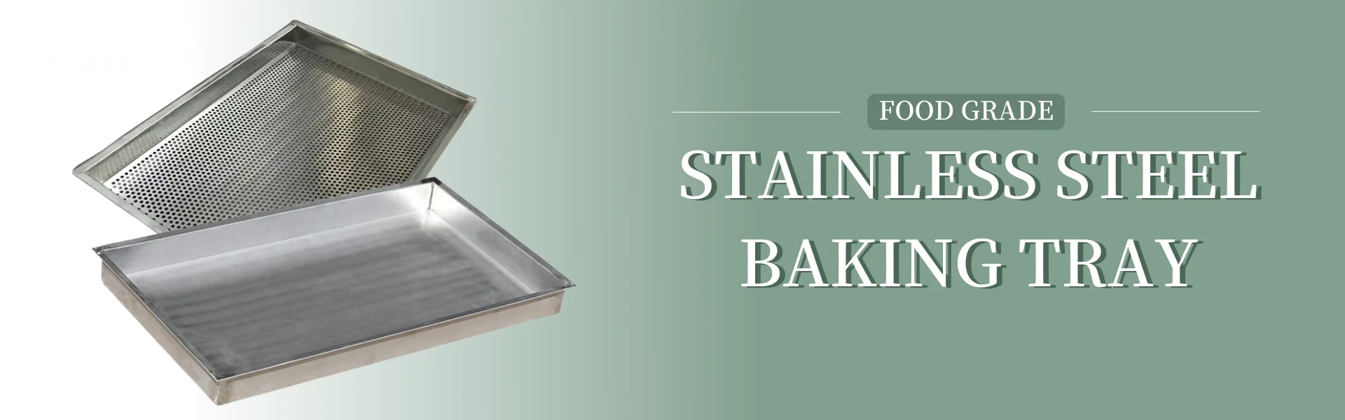 Customized Right Angle Food Grade Rectangle 304 Stainless Steel Aluminium Perforated Baking Tray
