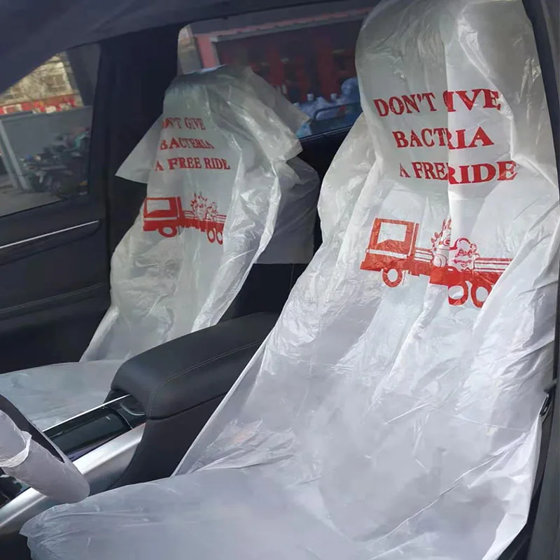 Universal Disposable Clear Plastic Seat Covers For Cars Repair And