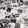 Black and white cows