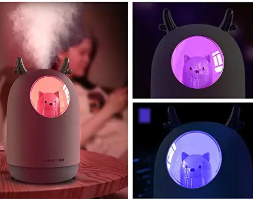 Mini Adjustable Aromatherapy USB Led Light Air Diffuser Home Appliance Essential Oil Deer Humidifier