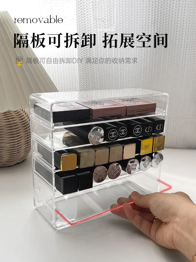 Eyeshadow Palette Organizer Eyepowder Storage Tray Cosmetics Rack Makeup Tools Compartment Holder Acrylic Makeup Organizer factory