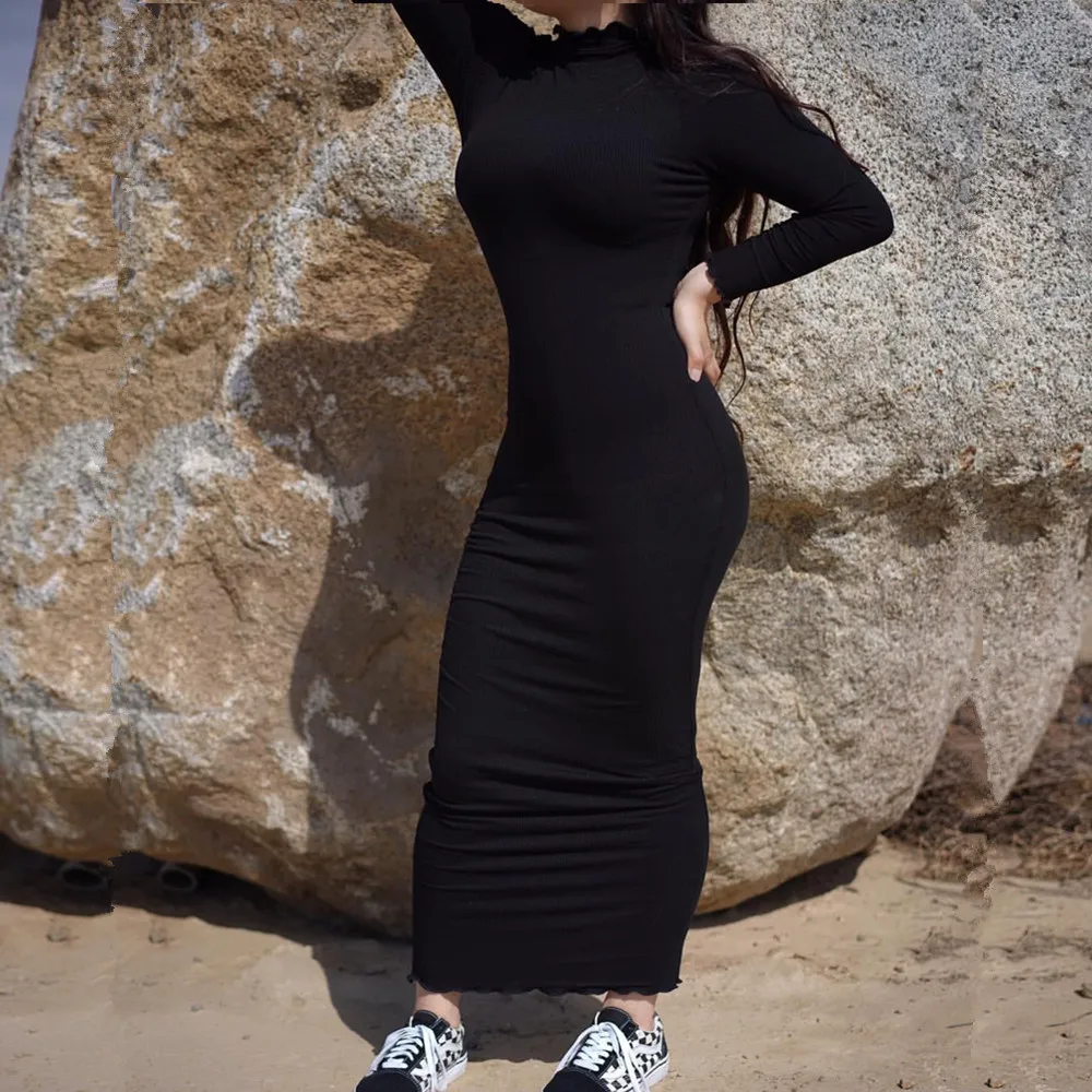 Loriya Wholesale Islamic Clothing Casual Dresses Slip High Neck Modest Dress  Muslim Women Solid Color Cotton Inner Dress| Alibaba.com