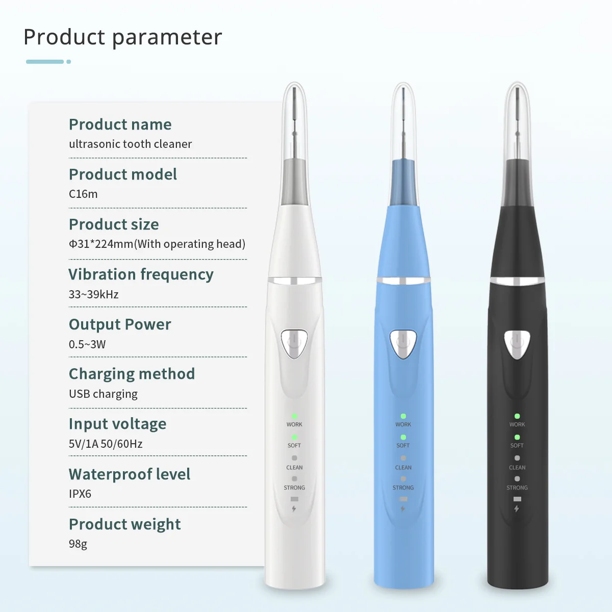 Toosh Cleaner Dental Ultrasonic Tooth Dog Electric Cleaner Ultrasonic Teeth Tooth ...