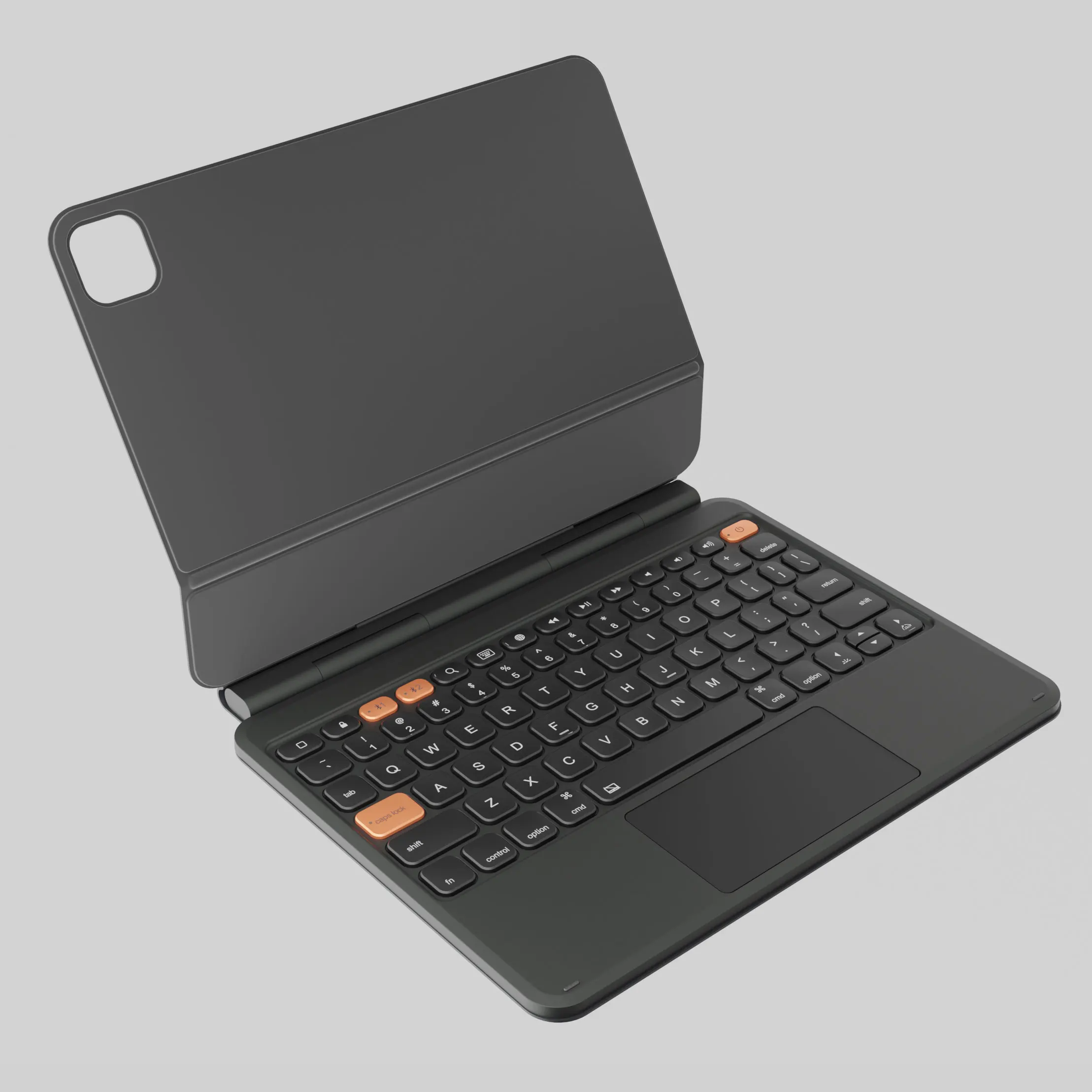 Business Magnetic Magic Keyboard Case for iPad 135° Adjustable Aluminum Keyboard Cover with Smart Battery Display OEM ODM Wholesale OEM/ODM/Private Label