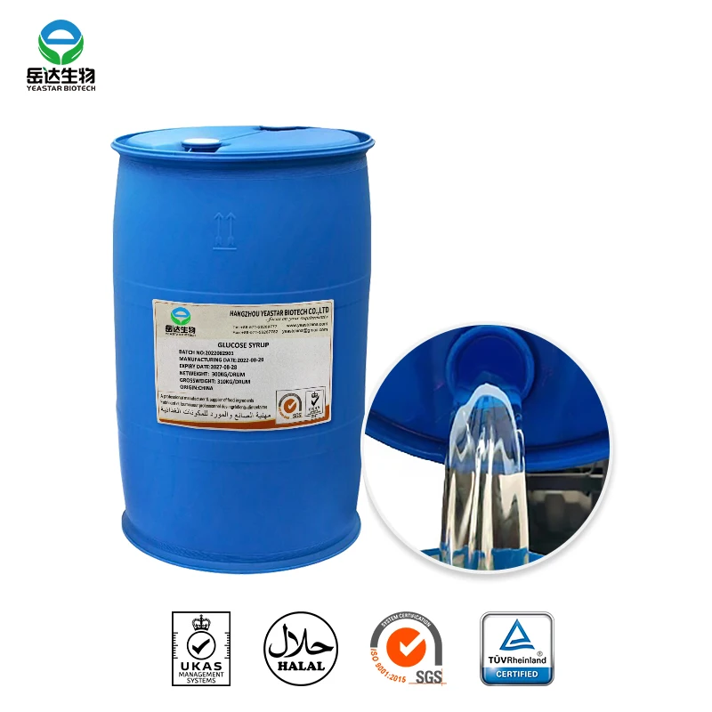 Hot Sale Liquid Glucose Syrup Sweetener For Candy 75/81/halal Glucose
