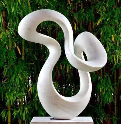 Outdoor Garden Decor Statue Carrara Hand Carving Abstract Art Sculpture for Sale