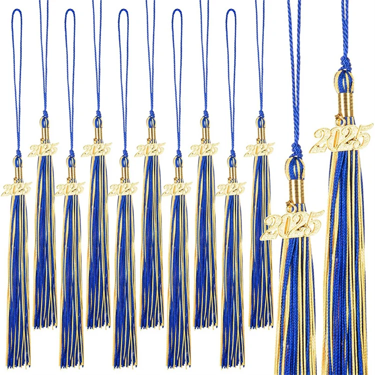 2026 Purple & Gold Graduation Tassel - 9 Inch Made In USA Premium Quality