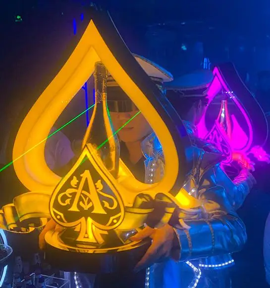 Светодиодный бутылки шампанского винного стакана Glorifier Ведущий для похода в ночной клуб