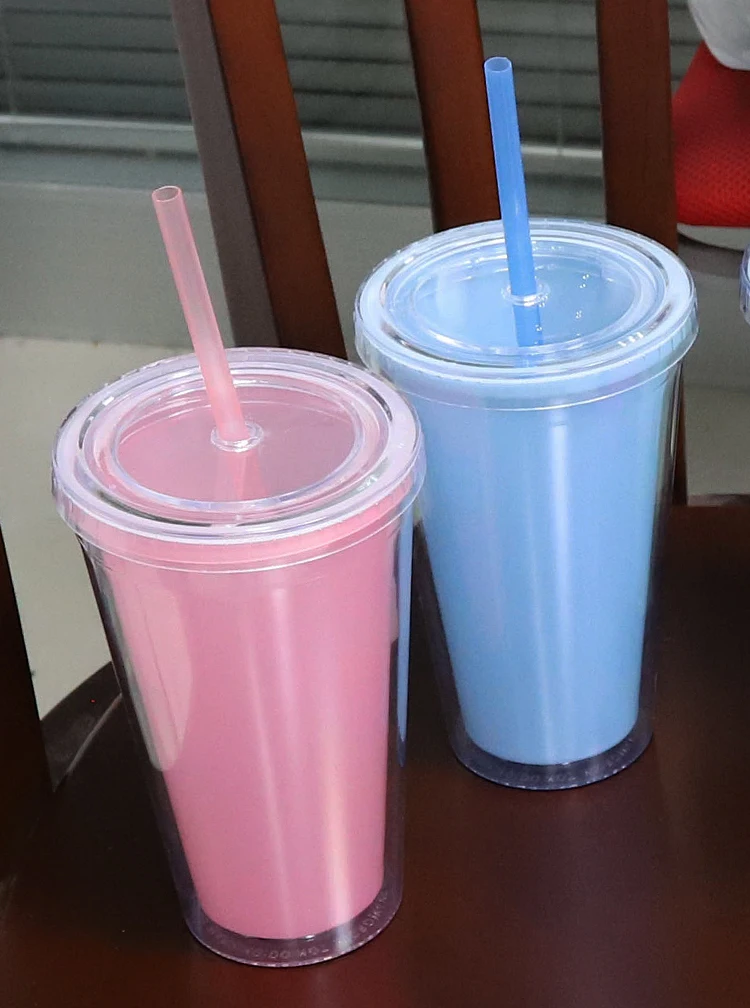 16 Oz Reusable Color Changing Temperature Plastic Cups,Drinking Tumbler