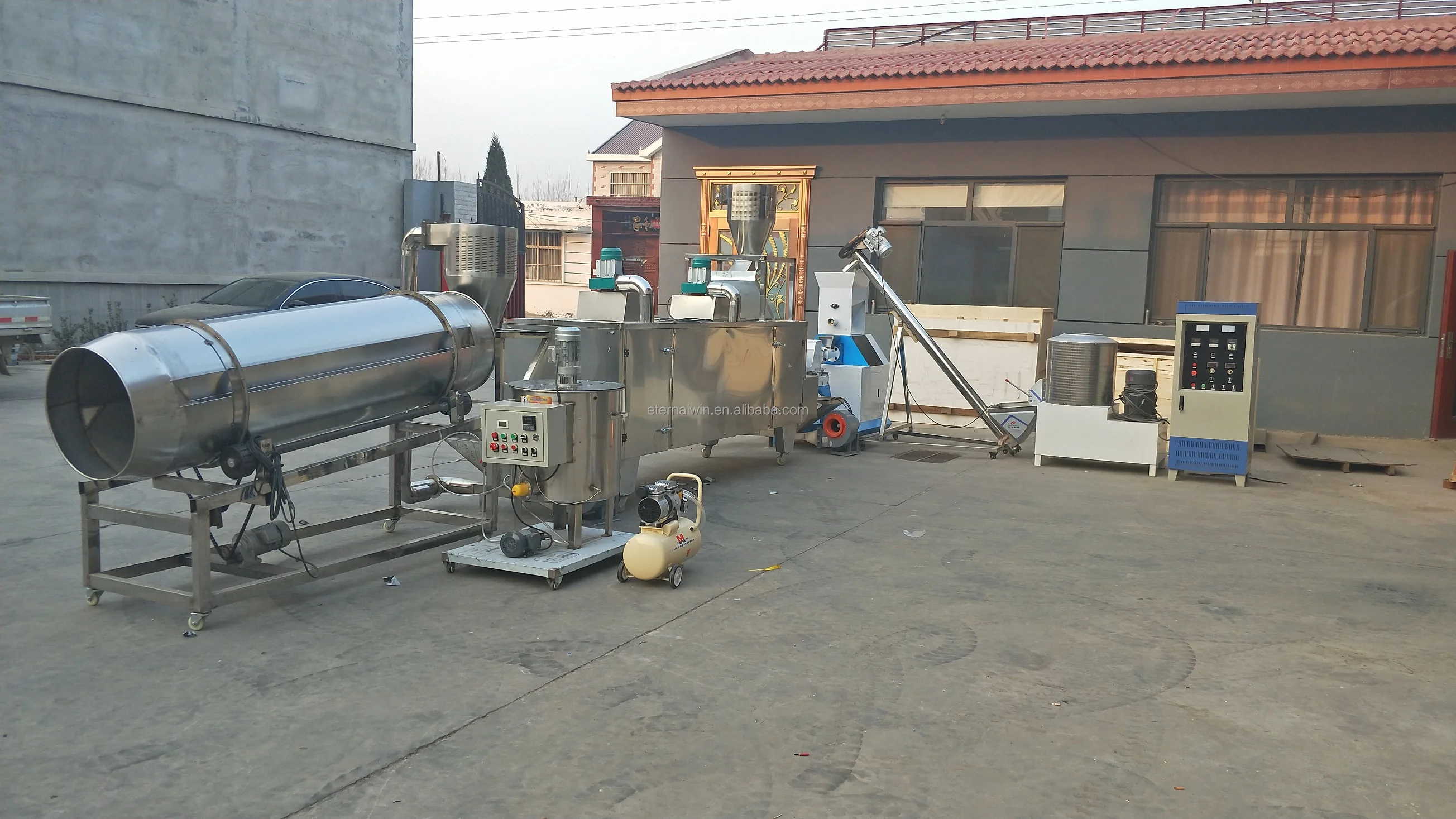 Extruded Dry Sinking And Floating Fish Food Extruder For Dog Food