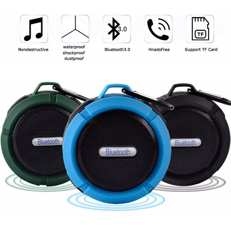 Waterproof for Bluetooth Speaker Round Outdoor Mini Portable Blue tooth Speaker - ANKUX.COM