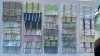 Couleurs de tissu rayé