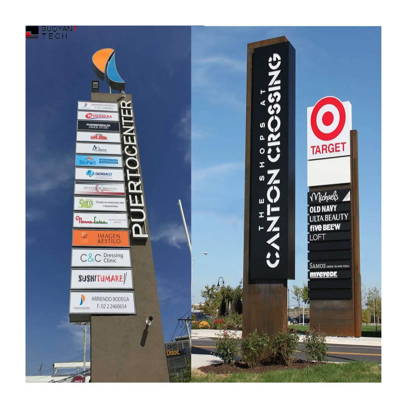 Customizable Indoor/Outdoor LED Directional Message Pylon Signboard Steel Car Totem Campus Hospital Advertising Light Boxes