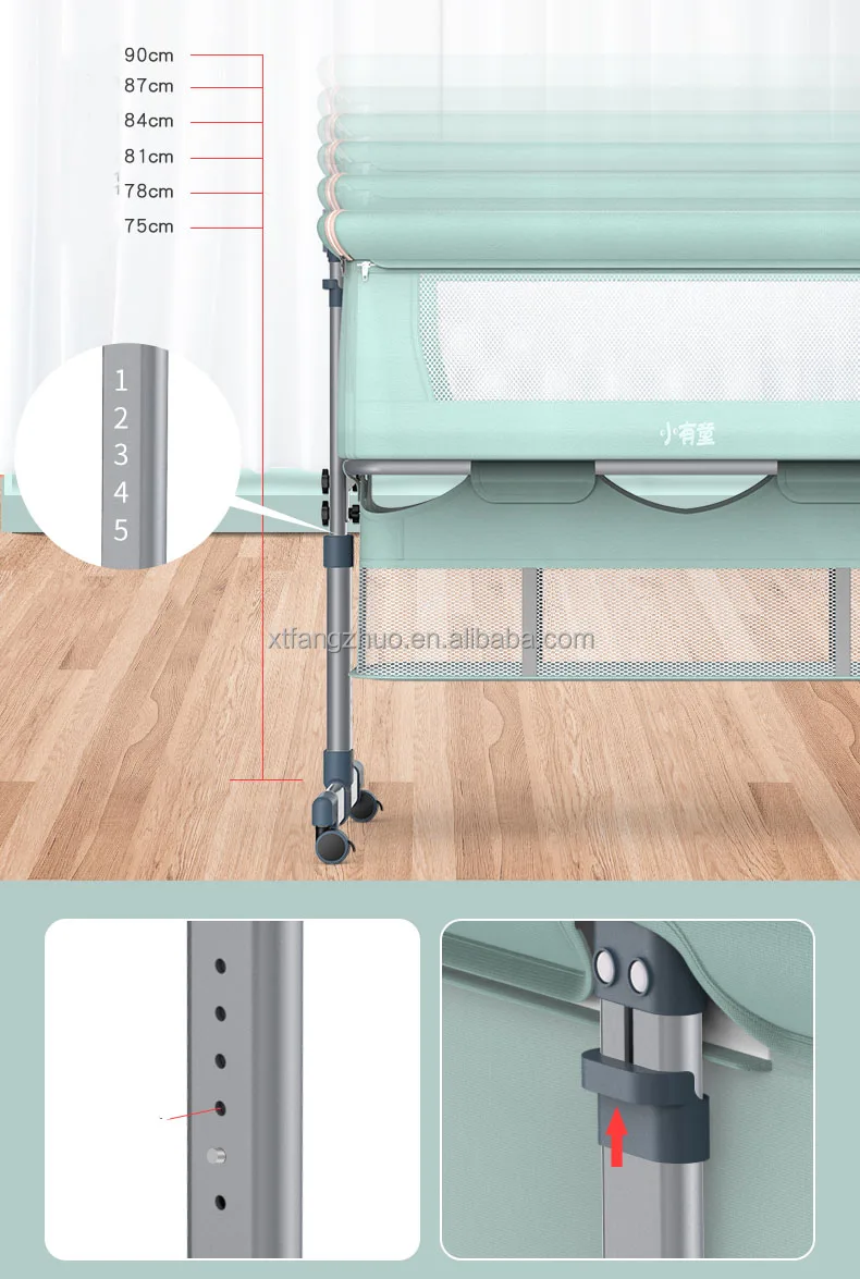 New Design Next To Me Crib Bedside Swing Baby Cradle Foldable Newborn