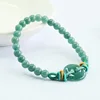 Green Myanmar Jade Bracelet 6mm FC3041711