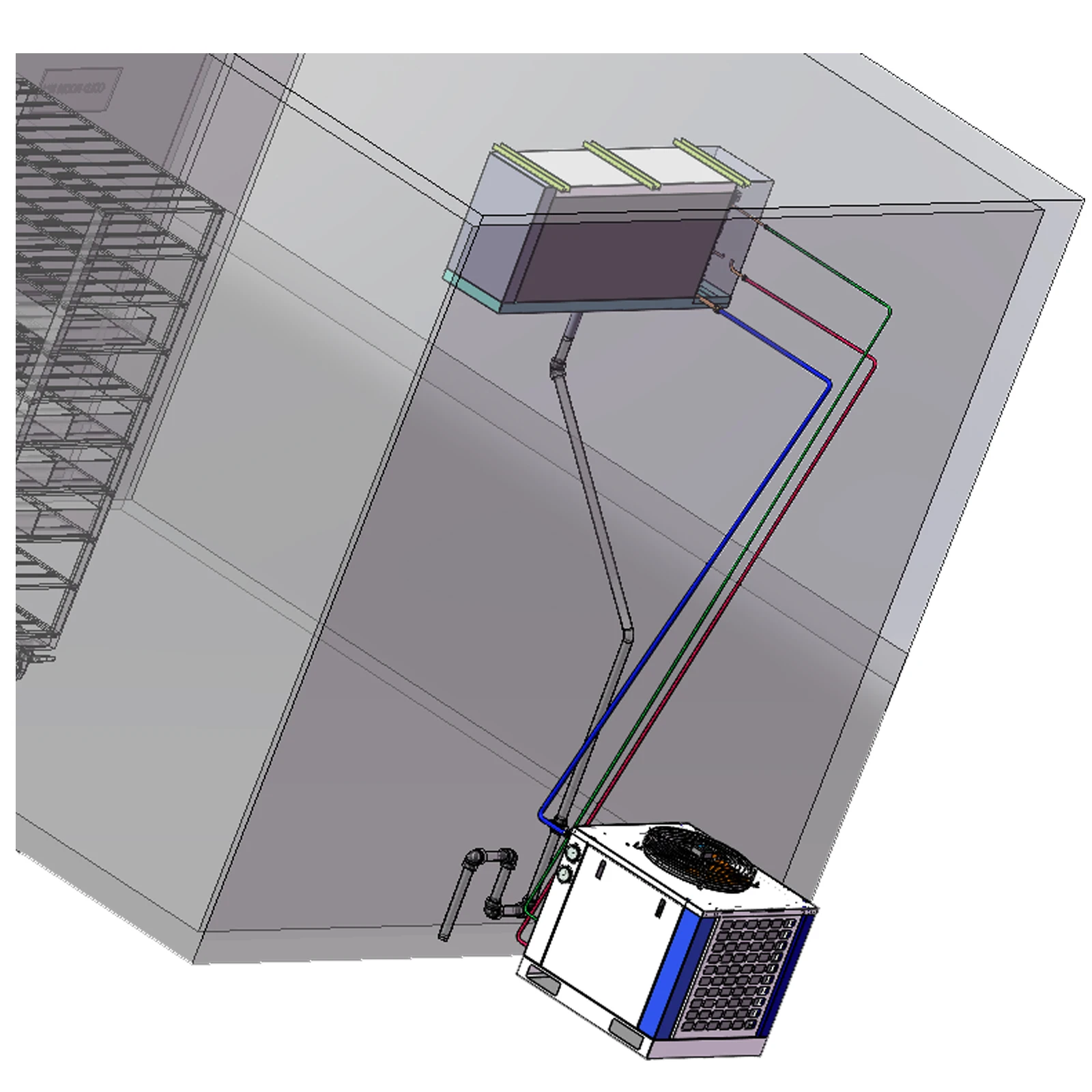 Blast Freezing Room Evaporator, 40HP, Valve - detail 20