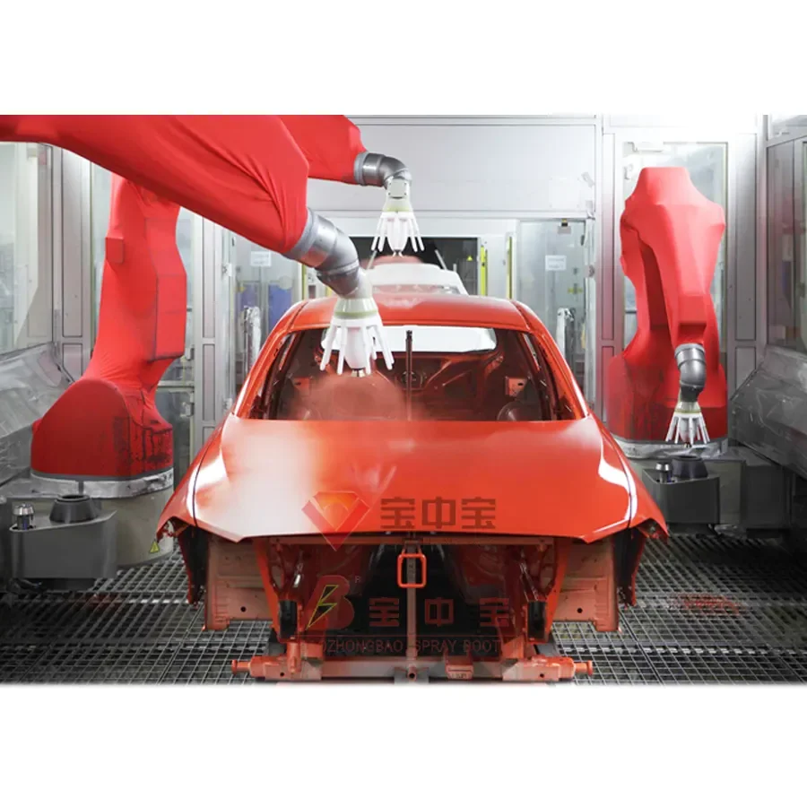 China Manufacturer Customized Automatic Paint Line Robot Arm Full Auto Paint System for Car & Car Parts Painting