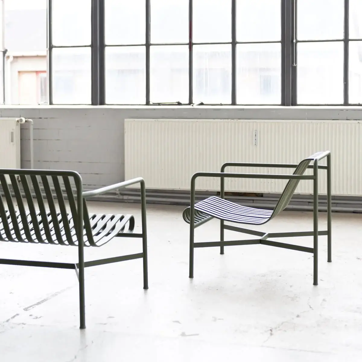 Steel Metal Garden Outdoor Chair Patio Balcony Chat Armchair Low Lounge Chair Outdoor Leisure Chair
