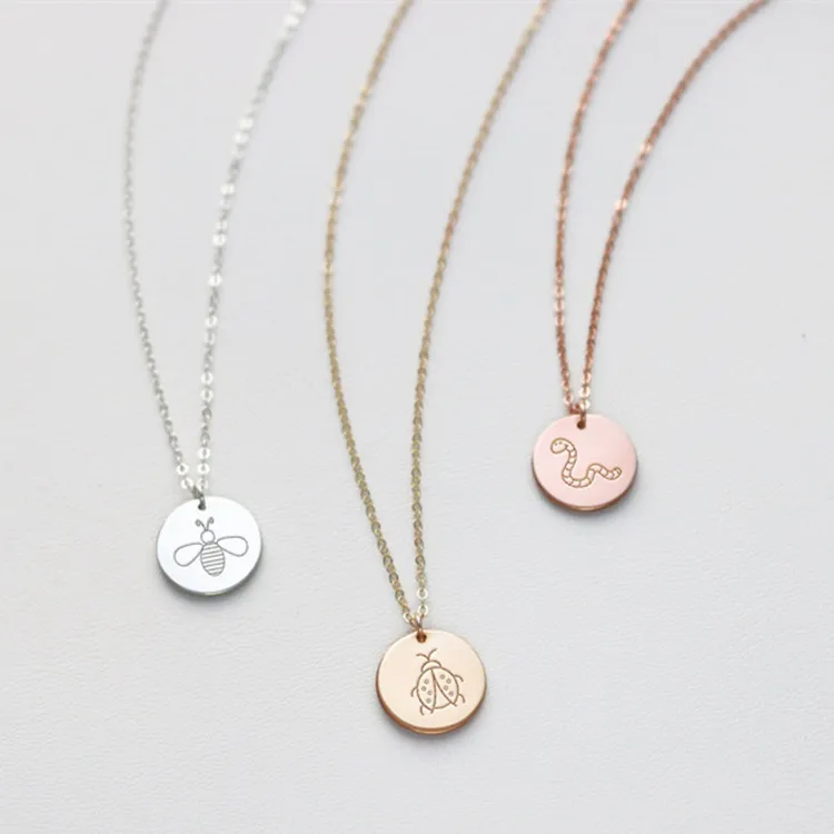 Custom Bug Honey Bee Beetle Ant Firefly Butterfly Necklace