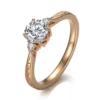 14K solid gold lab diamond ring