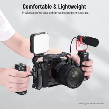 NEEWER Universal Aluminum NATO Side Handle Grip with up and Down Adjustable NATO Clamp Camera Handgrip detail image