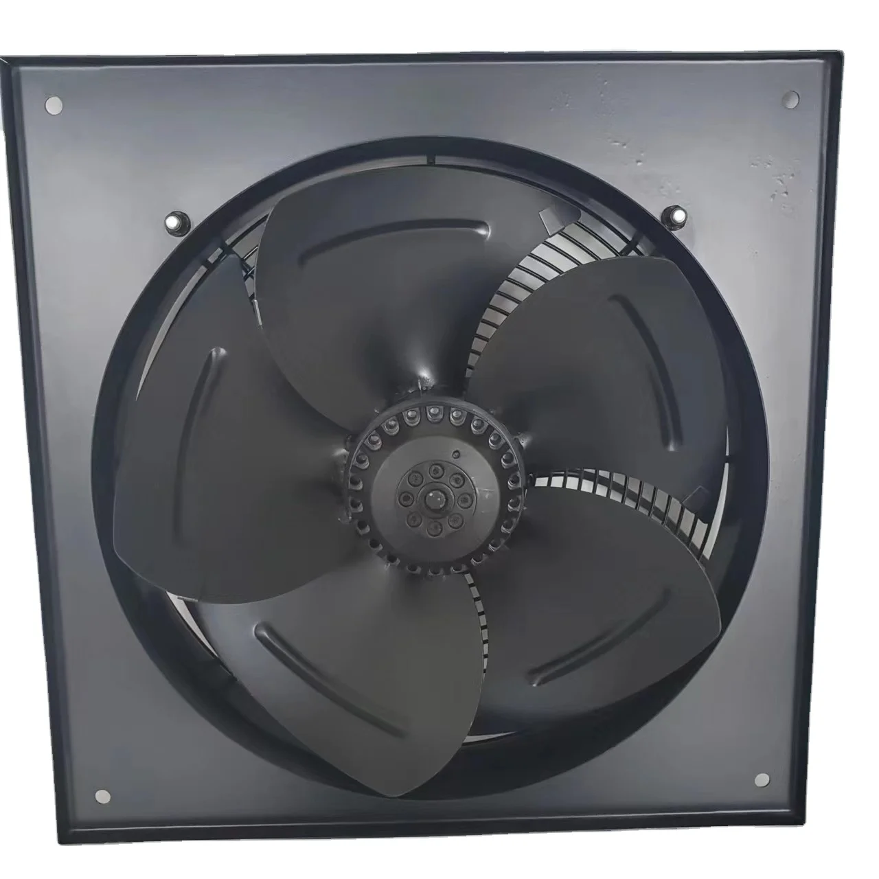 High Efficiency IP44 350mm Axial Flow Fan with External Rotor Blower Motor and Panel for Manufacturing Plants and Hotels