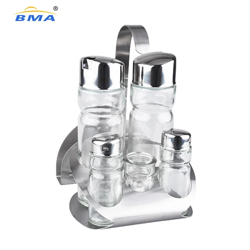 3pcs Stainless Steel Turnable Pepper and Salt Cruet Outdoor Roast Meat  Cruet Restaurant Pepper And Paprika Shakers Cooking Tools - AliExpress