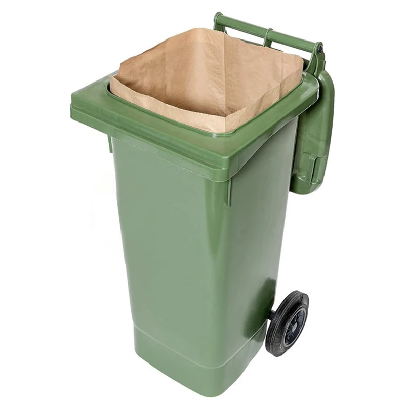 Heavy Duty Large Trash Paper Bag Tear Resistant Yard Waste Bags Eco