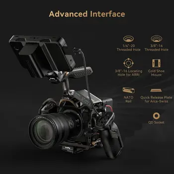 SmallRig Night Eagle Z8 Camera Cage Kit for Nikon Z 8, Aluminum Alloy Full Camera Cage, for Microphone and Light - 4317 detail image