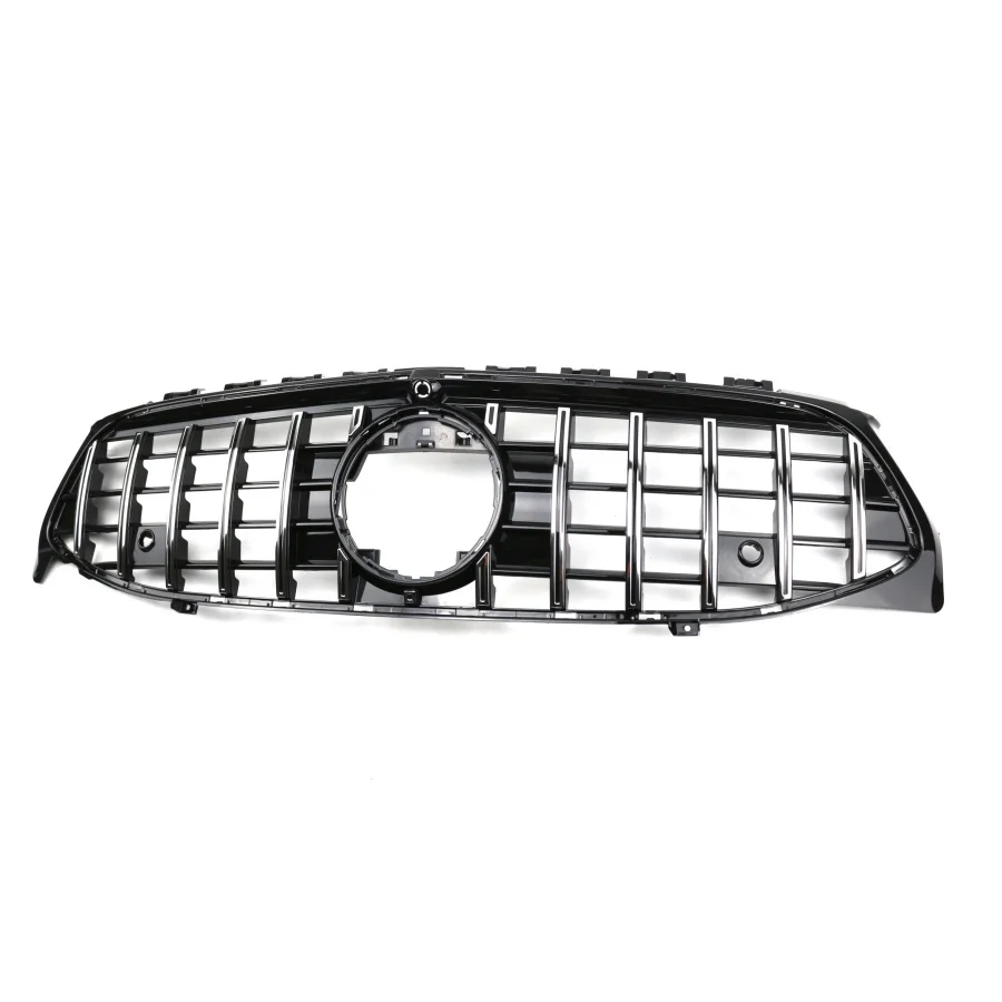 product tiypeor grill for mercedes benz cla w118 2020  car gtr style chrome color front bumper grille abs pp plastic-4