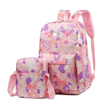 2024 New Arrival Students School Bags Polyester School Bag Kids Backpack Set For Children