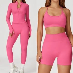 New Style Sportswear Yoga Gym Fitness Workout 2 Pieces Set Quick-dry Running Outdoor Yoga Set for Women