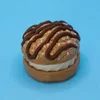 Black Chocolate Milk Cream Puff