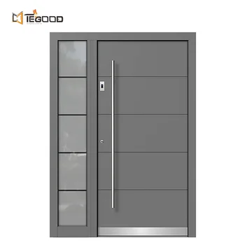 Tegood Factory Best Price  Europe Home  Security Luxury Villa Iron Stainless Steel  Entrance Door