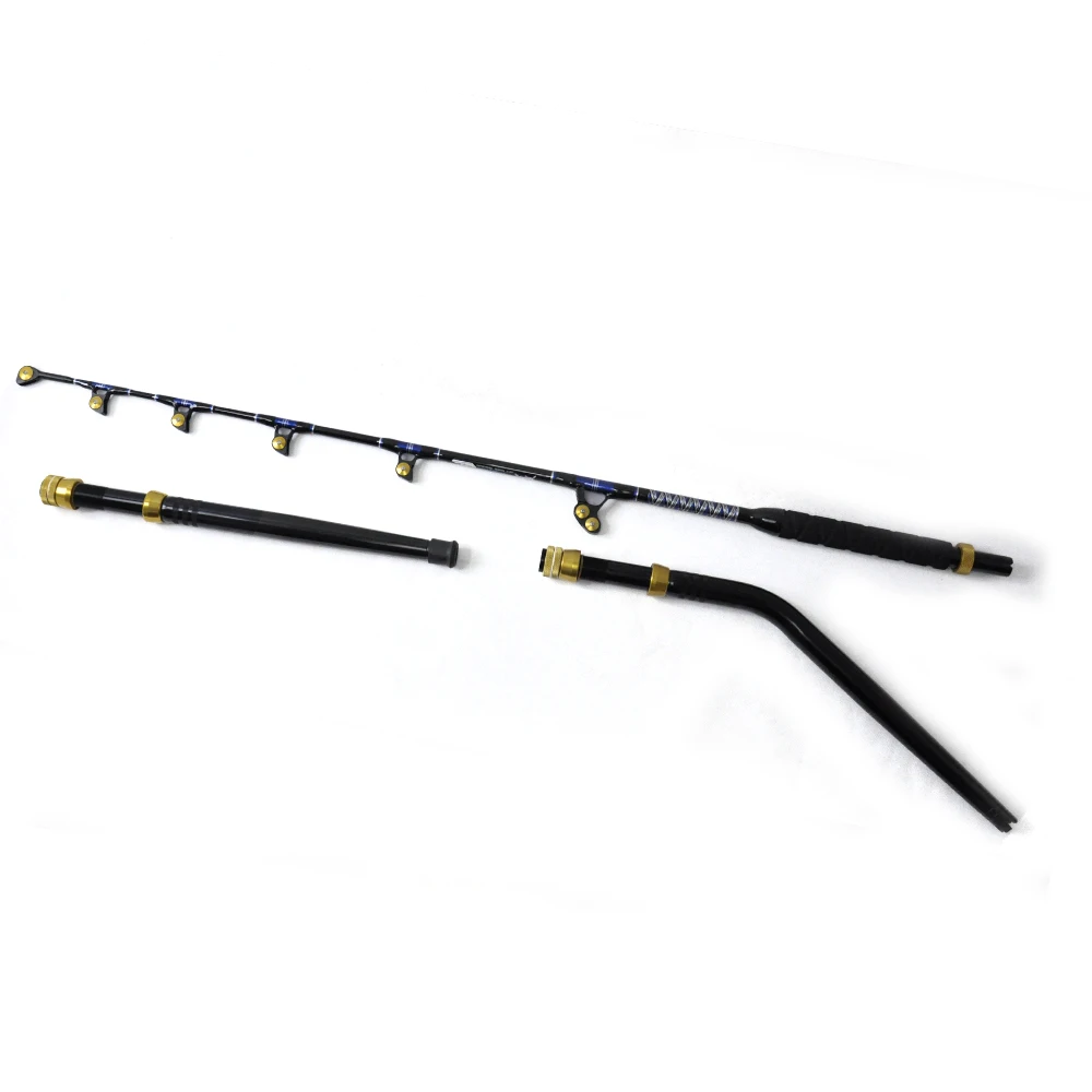 Cold Water Pac Bay Roller Guides Trolling Fishing Rod Fresh Water Squid Boat Fishing Rod 165cm Big Game Fishing Rods