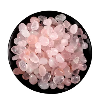 100g large gravel healing feng shui natural bulk crystal tumble stones pink rose quartz tumbled stones